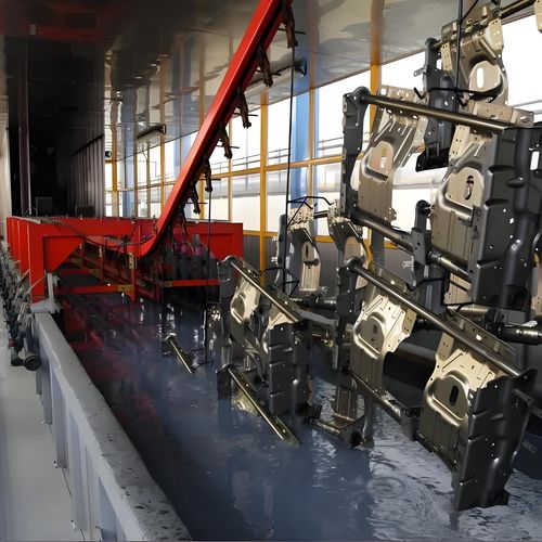 Linea di rivestimento automatica - Xiangyang Jingtu Anti corrosion Materials Co., Ltd - di superficie / per pezzi piccoli / per cataforesi