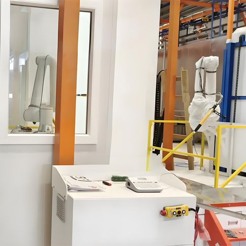 Cabina di verniciatura a polvere chiusa - Xiangyang Jingtu Anti corrosion Materials Co., Ltd - per pezzi di ricambio / per attrezzature pesanti / per veicolo