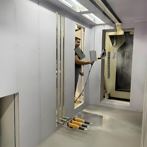 Cabina di verniciatura a polvere chiusa - Xiangyang Jingtu Anti corrosion Materials Co., Ltd - aperta / per pezzi di ricambio / per attrezzature pesanti