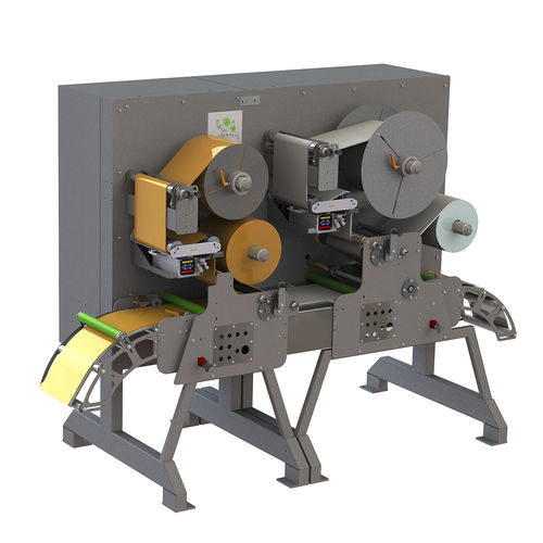 Laminatore con stiramento controllato - Crest Dutch Machinery - da rullo a rullo / a freddo / automatizzato