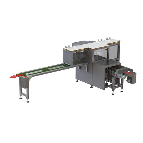 Disimpilatore di pallets - Crest Dutch Machinery - controllato da PLC
