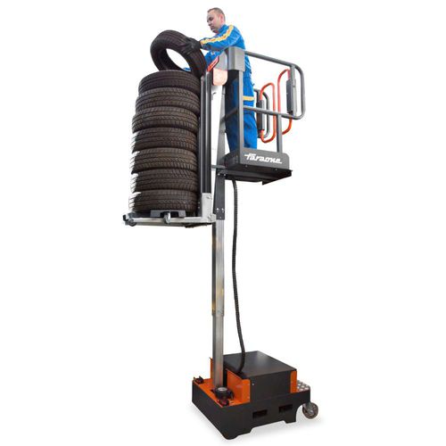 Carrello commissionatore VNA - E5 Tires - Elevah - elettrico / con forche di sollevamento / verticale