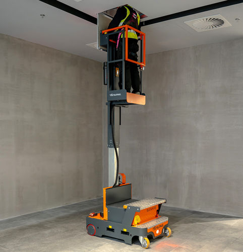 Piattaforma di sollevamento mobile - E6 SMALL BASKET - Elevah - elettrica / per corsie molto strette / compatta