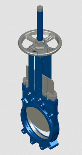 Valvola a ghigliottina - Flowrates - con volante / per acqua / a sede