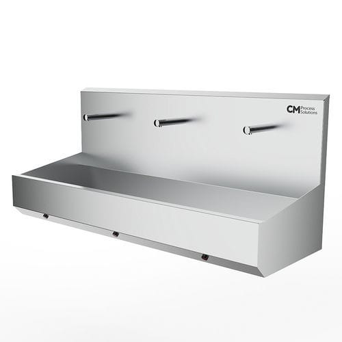Lavabo per l'industria agroalimentare - CM Process Solutions LLC - lavamani / in acciaio inossidabile / igienico