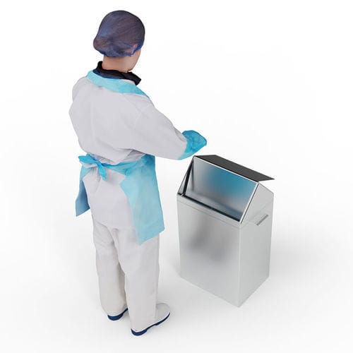 Contenitore per rifiuti in acciaio inossidabile - 514/002032 - CM Process Solutions LLC - interrato / per rifiuti organici / con coperchio