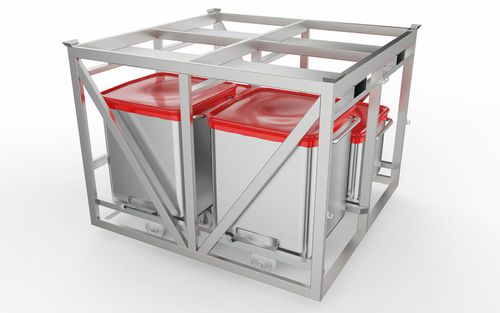 Pallet di stoccaggio per carrello - ETF-200 - CM Process Solutions LLC - da trasporto / per l'industria agroalimentare