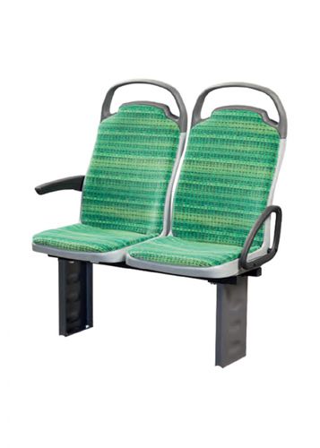 Sedile per treno classico - TYP9142 - Pilot Sitzsysteme GmbH - doppio / con bracciolo / con magazine net