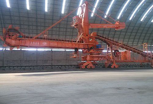 Stacker reclaimer con ruota a tazze - TAIYUAN HEAVY INDUSTRY CO.,LTD - con braccio