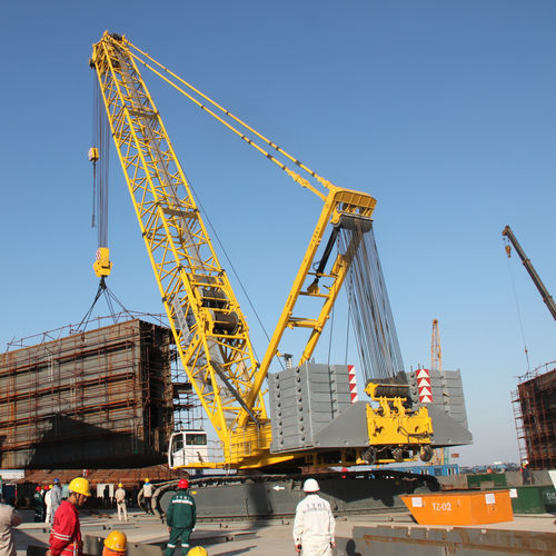 Gru cingolata - TZC series - TAIYUAN HEAVY INDUSTRY CO.,LTD - tralicciata / per applicazioni marine / per cantiere