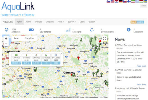 Software di supervisione - AQ LINK GmbH - di regolazione / di interfaccia / per rilevamento di fughe