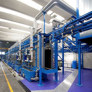 Linea di pretrattamento di superficie automatica - Tecnofirma SpA