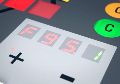 Display a 7 segmenti - MENTOR - LED / a colori / a 3 cifre