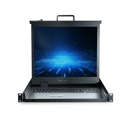 Switch KVM per rack - RGD-KVM-1908M-VGA - Key Technology Rugged System Limited - con tastiera / digitale / con schermo LCD