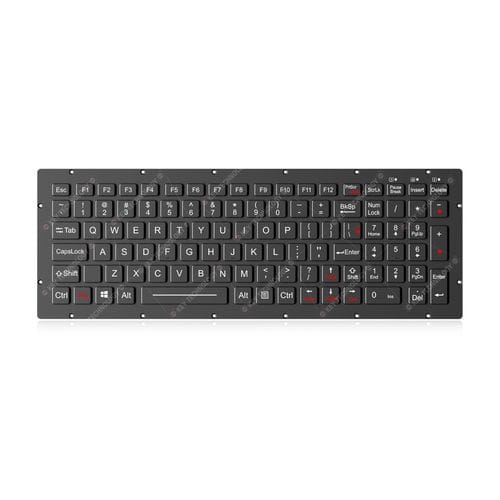 Tastiera ad incastro - K-TEK-M334KP-FN-BL-IT-ML-DWP - Key Technology Rugged System Limited - a tasti meccanici / 101 tasti / per l’industria dei trasporti