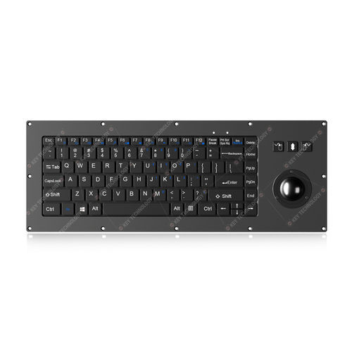 Tastiera ad incastro - K-TEK-V405-38-MTB-AVR-FN-SC-BT - Key Technology Rugged System Limited - con interruttori a forbice / 86 tasti / con mouse integrato a tre tasti