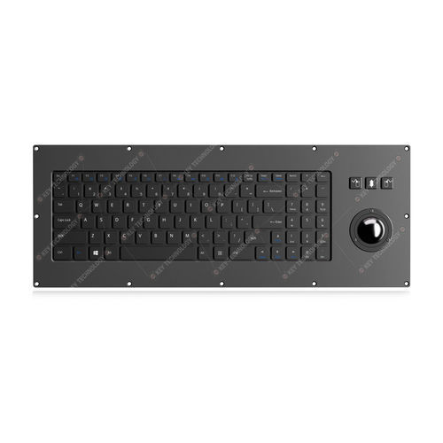 Tastiera ad incastro - K-TEK-V455-172-38-MTB-AVR-KP-FN-SC-BT - Key Technology Rugged System Limited - con interruttori a forbice / 98 tasti / con mouse integrato a tre tasti