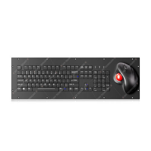 Tastiera ad incastro - K-TEK-V530-OTB-KP-FN-SC-BL-BT - Key Technology Rugged System Limited - con interruttori a forbice / 104 tasti / con trackball