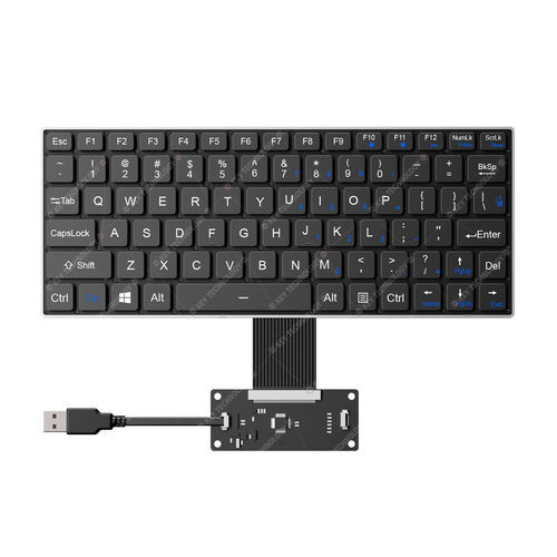 Tastiera ad incastro - K-TEK-V268-FN-BL-FC-SC-ML-DWP - Key Technology Rugged System Limited - con interruttori a forbice / 80 tasti / per l’industria dei trasporti