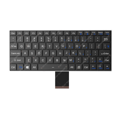 Tastiera ad incastro - K-TEK-V268-FN-BL-FC-SC-DM-DWP - Key Technology Rugged System Limited - con interruttori a forbice / 80 tasti / per l’industria dei trasporti