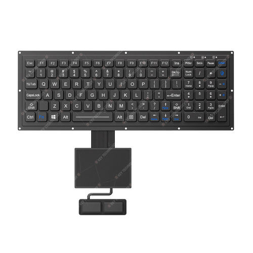 Tastiera ad incastro - K-TEK-M315KP-FN-BL-FC-KC+TP85-DML+2K-PC - Key Technology Rugged System Limited - contatto carbonio / con mouse integrato a due tasti / 102 tasti