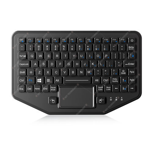 Tastiera ad incastro - K-TEK-M275TP-FN-BL-FC-KC-FDT-WF - Key Technology Rugged System Limited - contatto carbonio / con mouse integrato a due tasti / 92 tasti