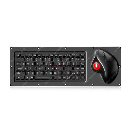 Tastiera contatto carbonio - K-TEK-M425-OTB-FN-BL-BT-NV-151B - Key Technology Rugged System Limited - da ufficio / ad incastro / con mouse integrato a tre tasti