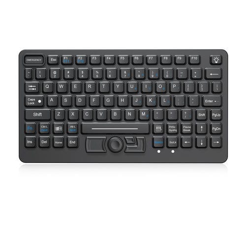 Tastiera da ufficio - K-TEK-M282-DHP-FN-ML-IK-OEM - Key Technology Rugged System Limited - contatto carbonio / con mouse integrato a tre tasti / 89 tasti