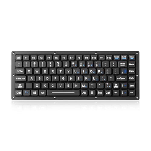 Tastiera ad incastro - K-TEK-M280-FN-BL-FC-KC-ML-EP - Key Technology Rugged System Limited - contatto carbonio / con mouse integrato a due tasti / 87 tasti