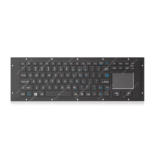Tastiera consolle - K-TEK-V369TP-FN-BL-FC-SC-ML-AL-DWP - Key Technology Rugged System Limited - con interruttori a forbice / con mouse integrato a due tasti / 88 tasti