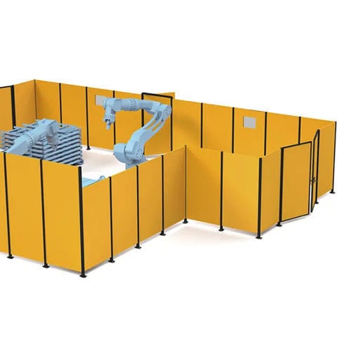 Divisorio da officina - EASY BARRIER LAMIERA - DELLA CASA RETI - di protezione / modulare