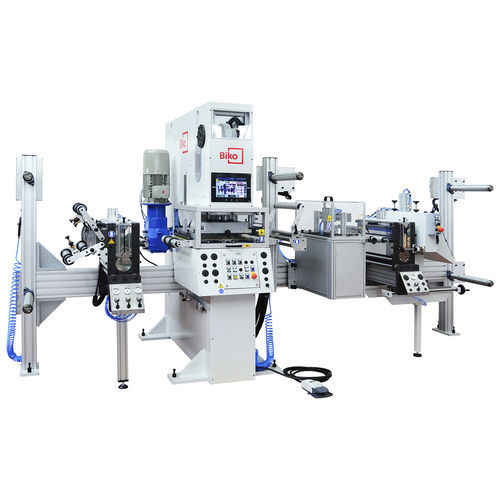 Macchina da taglio a lama rotativa - NE-FB-400 - Biko Meccanica Srl - con ghigliottina / con matrice / per materie plastiche