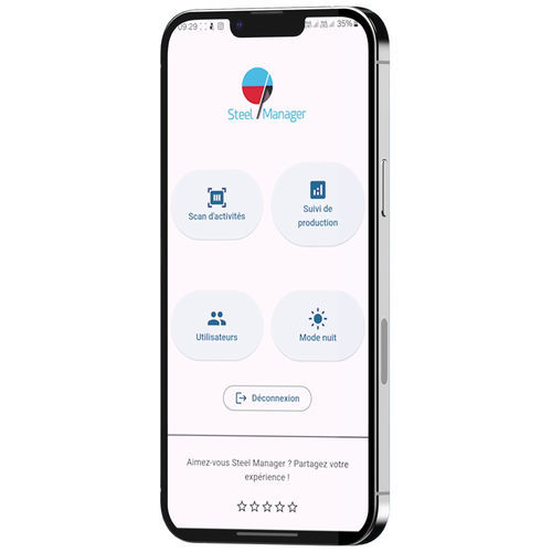 Applicazione mobile di supervisione - STEEL MANAGER - di monitoraggio della produzione / di accesso a distanza / per smartphone
