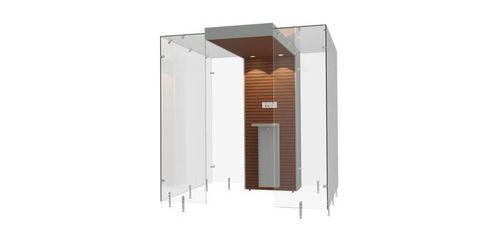 Cabina per fumatori con filtri HEPA - SP200 - Longhi Air - in vetro temprato / in MDF / in acciaio