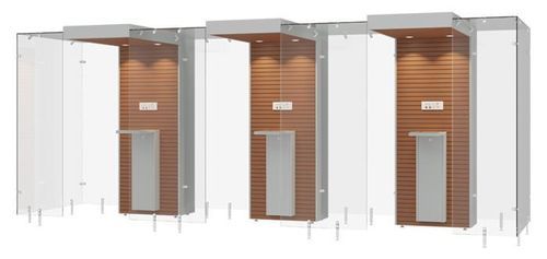 Cabina per fumatori con filtri HEPA - 3SP160 - Longhi Air - in vetro temprato / in MDF / in acciaio