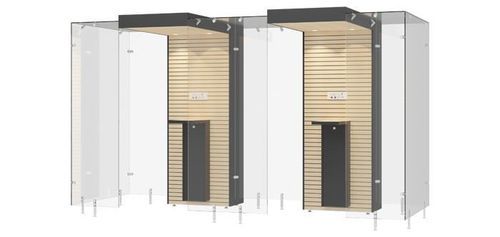 Cabina per fumatori con filtri HEPA - 2SP160 - Longhi Air - in vetro temprato / in MDF / in acciaio