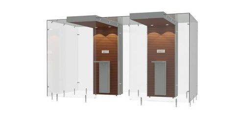 Cabina per fumatori con filtri HEPA - 2SP200 - Longhi Air - in vetro temprato / in MDF / in acciaio