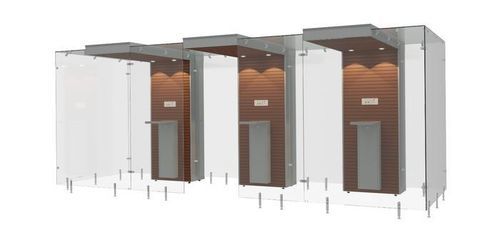 Cabina per fumatori con filtri HEPA - 3SP200 - Longhi Air - in vetro temprato / in MDF / in acciaio