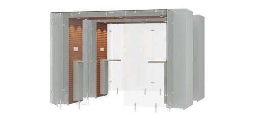 Cabina per fumatori con filtri HEPA - 2SPArea 3.2m - Longhi Air - in vetro temprato / in MDF / in acciaio