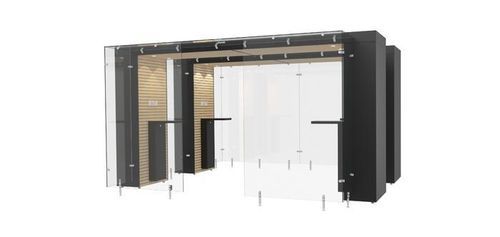 Cabina per fumatori con filtri HEPA - 2SPArea 4m - Longhi Air - a carboni attivi / in vetro temprato / in MDF