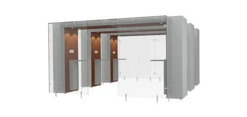 Cabina per fumatori con filtri HEPA - 3SPArea 4m - Longhi Air - in vetro temprato / in MDF / in acciaio
