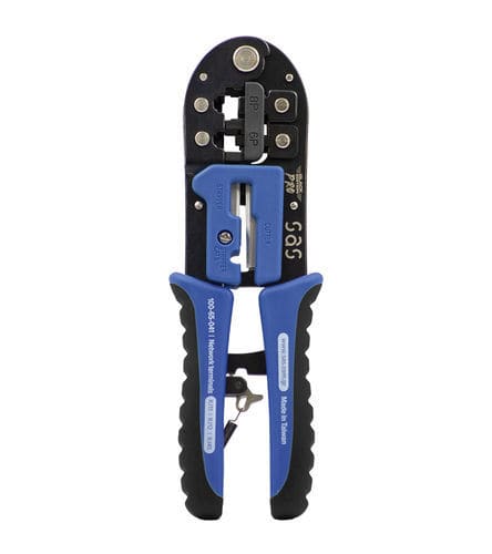 Utensile per aggraffatura manuale - 100-65-041 - SAS - per prese RJ45 / per coppie di cavi intrecciati