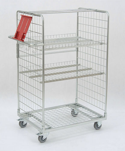 Carrello di carico - H1400 - DAMIX LTD - in acciaio / a ripiani / porta-contenitori