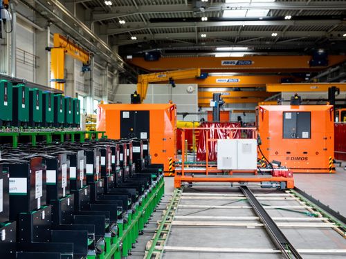 Sistema di ricarico batteria automatico - DIMOS Maschinenbau GmbH - industriale