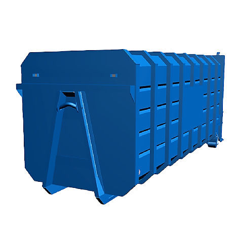 Cassonetto in acciaio - MHM UK LTD - con sistema di sicurezza / aperto / per carrello elevatore
