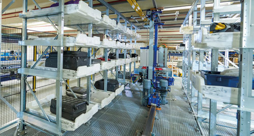 Magazzino automatico orizzontale - CRISSTORE® - BEUMER Group GmbH & Co.KG - compatto / modulare