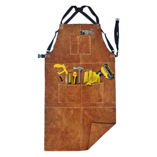 Grembiule da lavoro - MS-480 - GUANGXI DAHUA MING SHUN PROTECTIVE PRODUCTS CO. ,LTD - in pelle / in pelle di mucca / in kevlar