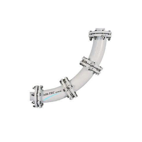 Tubazione a gomito per trasporto pneumatico - Air-Tec System srl - 90° / 30°