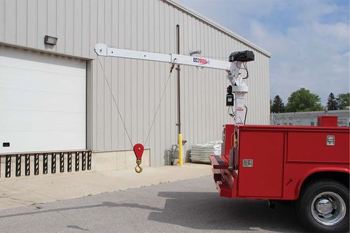 Gru elettrica - EC2000 - Stellar Industries - montata su camion / con braccio / per cantiere