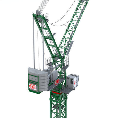 Gru con braccio impennabile - J80PA - JASO GROUP - JASO TOWER CRANES & ELEVATION SYSTEMS - fissa / per facciate di edifici / da trasporto